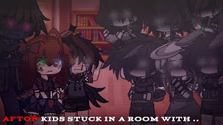 AFTON KIDS STUCK IN A ROOM WITH FNAF 1 MISSING CHILDREN FOR 24 HOURS My Au [upl. by Hutchings144]