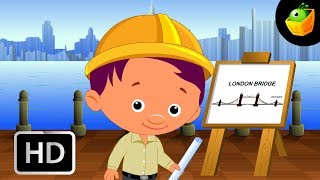 London Bridge Is Falling Down  English Nursery Rhymes  CartoonAnimated Rhymes For Kids [upl. by Sutit]