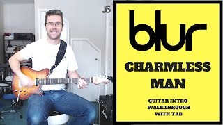 Blur  Charmless Man guitar lesson [upl. by Aziar]