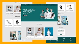 Hospital Website Using HTML CSS and JavaScript  How To Make A website Using HTML CSS and JavaScript [upl. by Kostival]