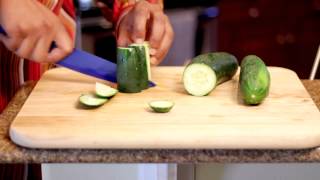 How to Cut a Cucumber Into Matchsticks [upl. by Aiyn]