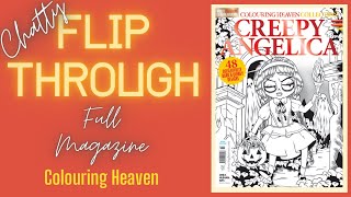 Colouring Heaven Collection  Creepy Angelica  Colouring Book Cafe  Chatty Flip Through [upl. by Neala]