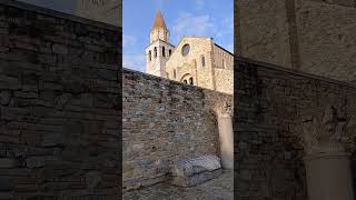 Aquileia X Basilica exterior amp bell tower Friuli sunny 271024 basilica belltower sunny [upl. by Atenik]