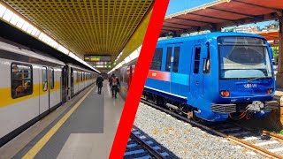 Evoluzione delle metropolitane di Roma e Milano in parallelo [upl. by Suedama]