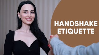 How to shake hands properly and look confident [upl. by Kerianne165]