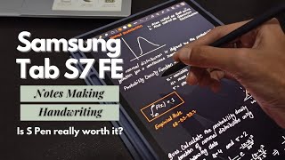 Samsung Galaxy Tab S7 FE  Note taking and Handwriting  Samsung Notes Features  S Pen [upl. by Leary]