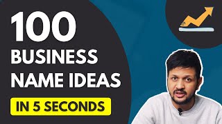 100 Business Name Ideas In 5 Seconds  Business Name Ideas Generator [upl. by Alleul553]