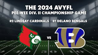 The 2024 AVYFL PeeWee Div II Championship Game [upl. by Wetzel183]