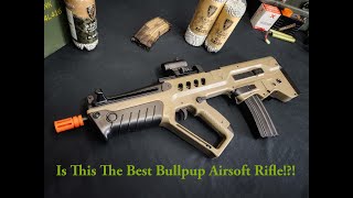 Tavor 21 Competition AEG Bullpup Airsoft Rifle that Accepts M4 Magazines [upl. by Kiersten]