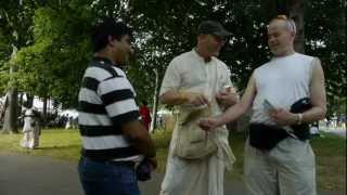 Vaisesika Prabhu distributes books Boston July 4 2011 [upl. by Carrelli]