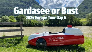 Velomobile Tour Europe 2024 Day 6 Salurn to Peschiera del Garda Etsch Radweg Via Claudia Augusta [upl. by Ennaillek]