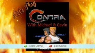 Lets Play Contra With Michael amp Gavin  Rooster Teeth [upl. by Tove]