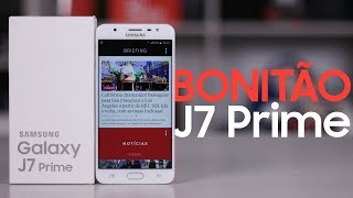 Samsung Galaxy J7 Prime  Primeiras Impressões com Unboxing [upl. by Nosnar355]