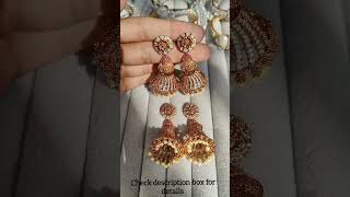 Jhumka design earrings artificial jewellery 💗 [upl. by Demakis]