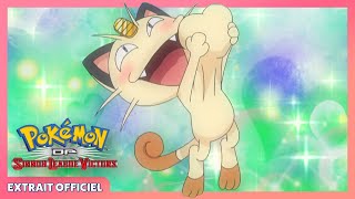 Miaouss amoureux de Chaglam   Pokémon  DP Les Vainqueurs de la Ligue Sinnoh  Extrait officiel [upl. by Anoyek]