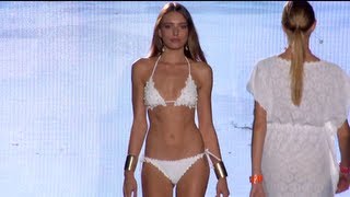 Caterina Balivo for quotFLAVIA PADOVANquot Blue Fashion Beach Summer 2014 MIlan HD by Fashion Channel [upl. by Eeldivad]