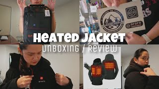 first time to try a heated jacket  unboxing  review  ORORO heated jacket [upl. by Ybeloc]