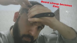 Learn How to Lineup your Beard with a Shavette or Straight Razor [upl. by Yemrots]