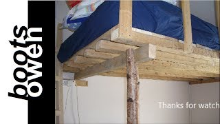 Pallet loft bed how to [upl. by Eoin606]