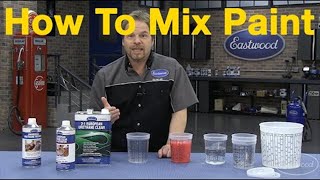 How To Mix Car Paint  Understanding Paint Mixing Ratios with Kevin Tetz at Eastwood [upl. by Upali]