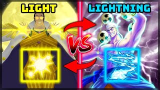 LIGHT VS LIGHTNING  Best Element to Get Part 1  Roblox Elemental Dungeons [upl. by Keefer]