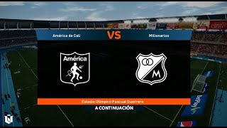 América de Cali vs Millonarios ● Final Liga Betplay 2024 ● Pes 2021 [upl. by Samid320]