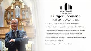 Ludger Lohmann plays Bach  Bach Concerts Ghent [upl. by Ethelbert]