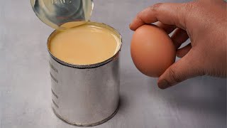 If you have condensed milk and egg at home then try this easy delicious and simple recipe [upl. by Norrv]