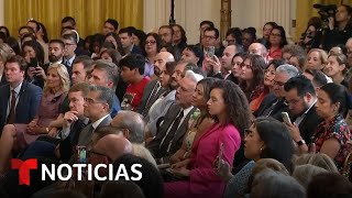 Beneficiarios de DACA expectantes ante medidas migratorias  Noticias Telemundo [upl. by Ellehcim64]