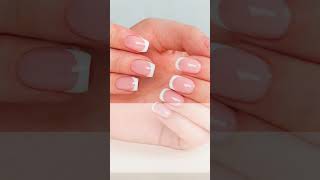 Gorgeous French Nail Art Designs Easy DIY with Clear Nail Polish [upl. by Ahsenrat299]