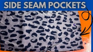 How To Add Sew Side Seam POCKETS To Your Pants Or Shorts Like A Pro  Inseam Finishing [upl. by Michaela470]