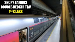 SNCF TGV 1st Class Review  Frances Famous DoubleDecker Train [upl. by Anier]