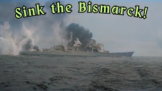 Sink the Bismarck 1960  colorized [upl. by Bara339]