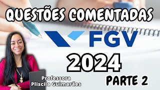 Questões FGV 2024 Português  PARTE 2  Concurso MACAÉRJ [upl. by Anigriv106]