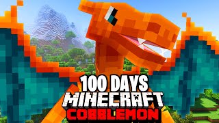 I Spent 100 DAYS in FIRE TYPE ONLY Pokémon Minecraft Vs my Rival Duos Cobblemon [upl. by Darian810]