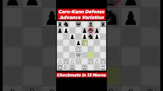 CaroKann Défense Advanced Variation My best game chess [upl. by Ramraj452]