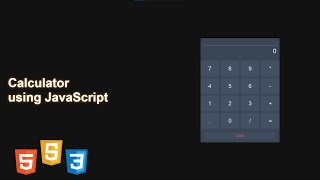 Calculator using JavaScript  JavaScript  javascript javascripttutorials javascriptprojects [upl. by Bobbi]