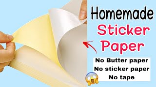 diy sticker paper without tape  how to make sticker paper  homemade sticker paper stickerpaper [upl. by Marcela385]