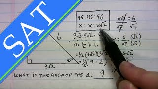 SAT  Triangles  454590 [upl. by Aivek]