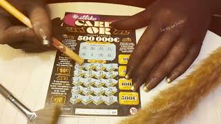 La vie est belle Satisfying entertainment with types scratch tickets in France [upl. by Frederich]