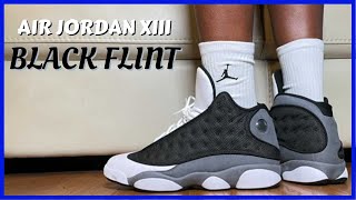 Air Jordan 13 Black Flint  Review amp On Feet [upl. by Anim212]