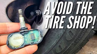 How To Replace TPMS Tire Pressure Monitoring System Sensors Without A Tire Machine [upl. by Ahsrav244]