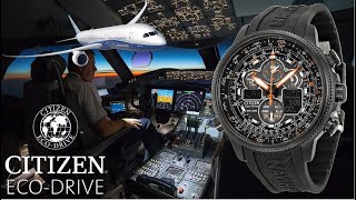 Citizen Promaster Navihawk AT EcoDrive Pilot Watch Review  Model JY803504E [upl. by Nabala]