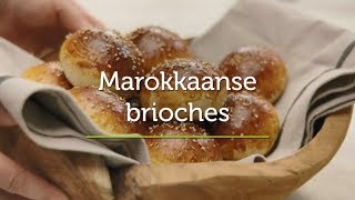 Marokkaanse brioche  Broodjes Bakken  AVEVE [upl. by Selene974]