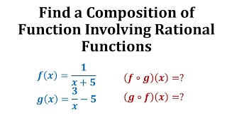 Ex Find a Composition of Functions Involving Rational Functions [upl. by Nodanrb127]