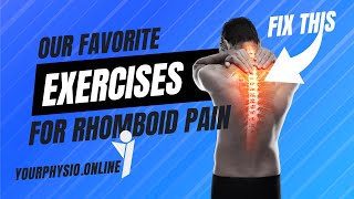 EXERCISES to RELIEVE RHOMBOID PAIN Fast [upl. by Tisbee]