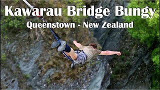 Bungy Jumping in Queenstown New Zealand  Kawarau Bridge [upl. by Esilram416]