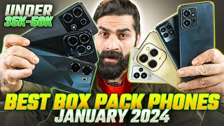 Best Box Pack Phones 35000 to 50000 January 2024  The Expert Guide to Buy Best Phone 35K 50K [upl. by Rihsab823]