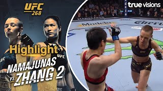 ไฮไลท์การแข่งขัน UFC 268  Rose Namajunas vs Zhang Weili [upl. by Teerprug197]