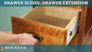 Drawer Slide Tutorial Drawer Extension [upl. by Nahtnamas552]